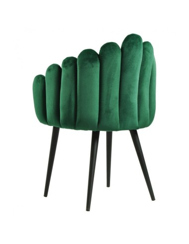 Silla con brazos Art Déco Sole, tapizado velvet...