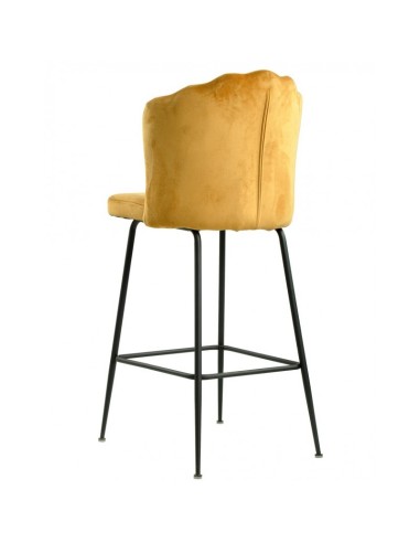 Taburete Art Déco Sole 75, tapizado velvet...