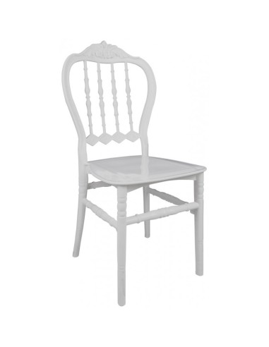 Silla catering isabelina LIBRA, apilable, polipropileno blanco