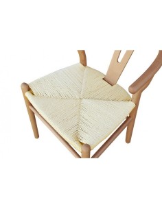 Cadeira Wishbone madeira de faia natural 2