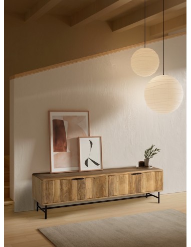 MUEBLE TV MUNDRA 190 x 40, MADERA MANGO y PATAS...