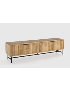 MUEBLE TV MUNDRA 190 x 40, MADERA MANGO y PATAS de METAL.