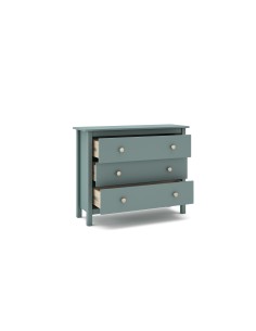 Cômoda Nora 100 x 80, em pinho verde e 3 gavetas 2