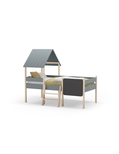 Cama infantil cabine MINT 90cm em MDF verde e...