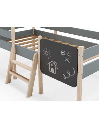 Cama infantil cabine MINT 90cm em MDF verde e...