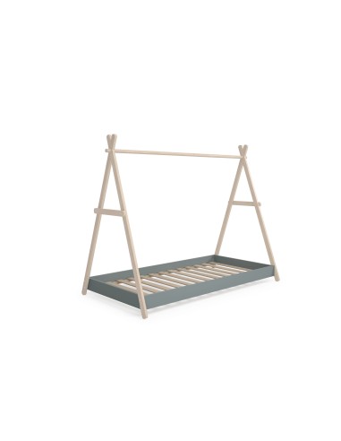 Cama infantil cabine TRUFA 90 cm em MDF verde e...