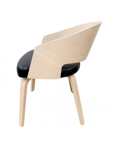 Silla con brazos nordic TRANSIT, madera de...