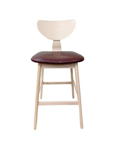 Taburete nórdico GENO 73, madera de hevea y...