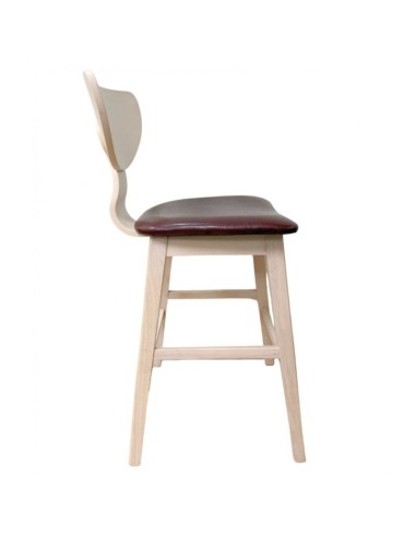 Taburete nórdico GENO 73, madera de hevea y...