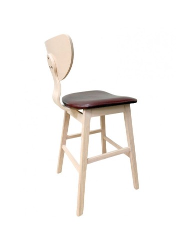 Banco nórdico GENO 73, madeira hevea e imitação...