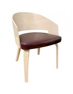 Silla con brazos nordic TRANSIT, madera de hevea y...