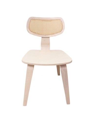 Silla vintage ANOUK, madera de hevea natural,...