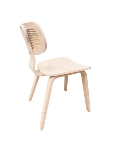 Cadeira vintage ANOUK, madeira hevea natural,...