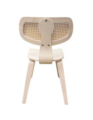 Silla vintage ANOUK, madera de hevea natural,...