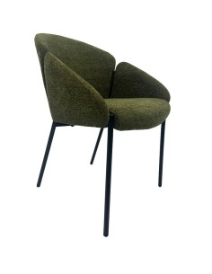 Cadeira de design GIORGI com braços, assento em chenille...