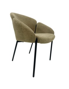 Cadeira de design GIORGI com braços, assento em chenille...