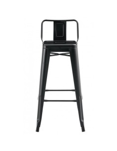 Banqueta TOLIX com encosto, aço preto 2