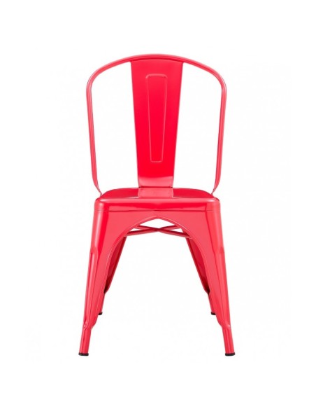 Cadeira TOLIX em aço vermelho