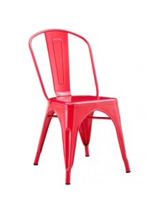 Silla TOLIX de acero rojo