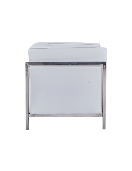 Sillón vanguardista LECO similpiel blanco
