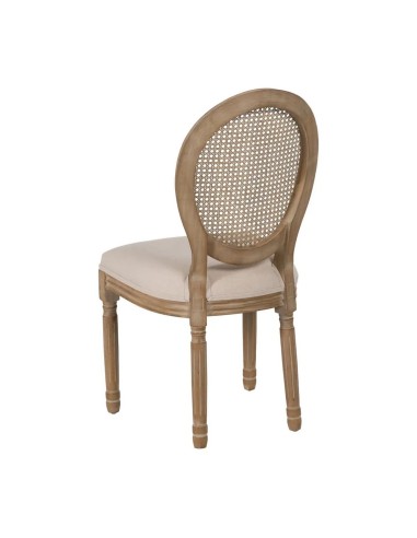 Silla clásica de comedor NIRAJ madera en blanco...