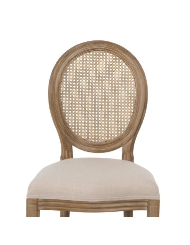 Silla clásica de comedor NIRAJ madera en blanco...