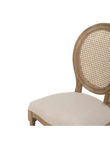 Silla clásica de comedor NIRAJ madera en blanco...