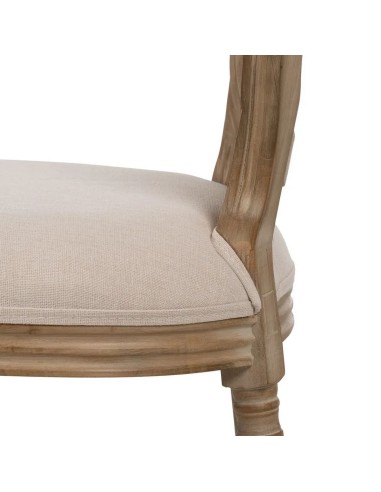 Silla clásica de comedor NIRAJ madera en blanco...