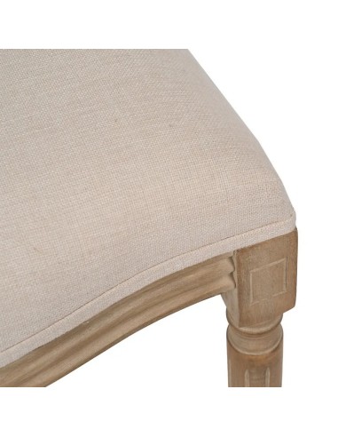 Silla clásica de comedor NIRAJ madera en blanco...