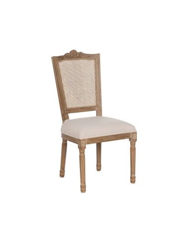 Silla clásica de comedor NIRAJA madera blanco...