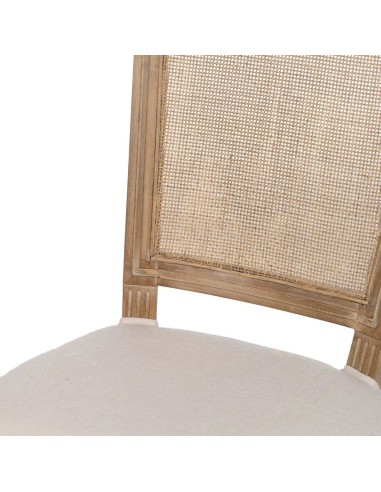 Silla clásica de comedor NIRAJA madera blanco...
