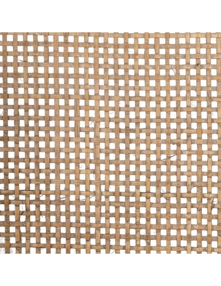 Silla clásica de comedor NIRAJA madera blanco rozado y ratan