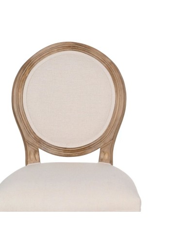 Taburete clásico medallón NIRAJ en madera...