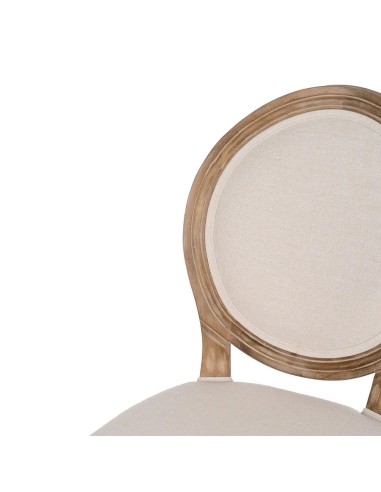 Taburete clásico medallón NIRAJ en madera...