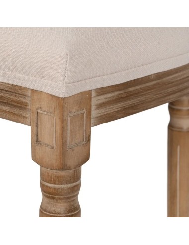 Taburete clásico medallón NIRAJ en madera...