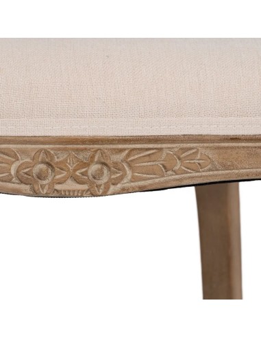 Silla clásica de comedor NIRAJ madera blanco...