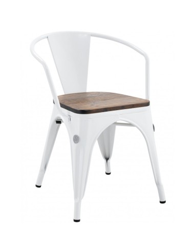 Silla con brazos diseño industrial TOLIX, acero...