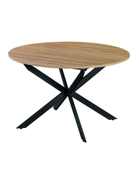Mesa Comedor Redonda ARDA Extensible 120/160 cm Roble