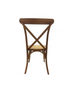 Cadeira CROSS Bistro, faia nogal , assento de rattan 2
