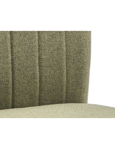 Silla de Comedor LUMEA Tela Lavable y metal Negro
