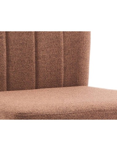 Silla de Comedor LUMEA Tela Lavable y metal Negro