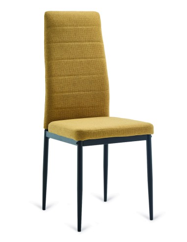 Silla de Comedor VARENA Tela Easy Clean y metal...