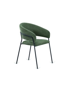 Silla con brazos ARMONA Tela Repelente al Agua y metal negro