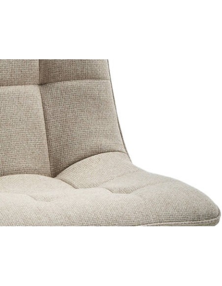 Cadeira de jantar giratória NUVORA 360º em tela Easy Clean