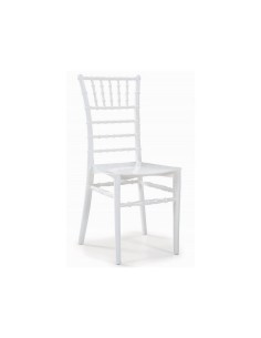 Silla catering CHIAVARI, apilable, polipropileno blanco