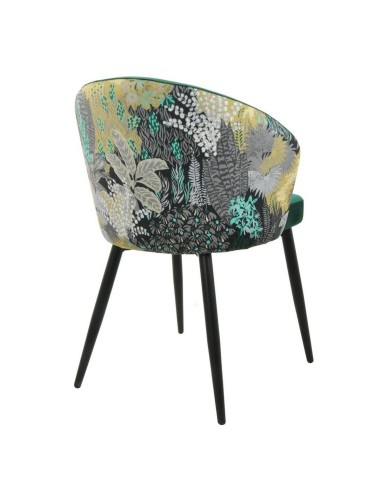 Silla de diseño FLORA, metal, tapizado velvet...
