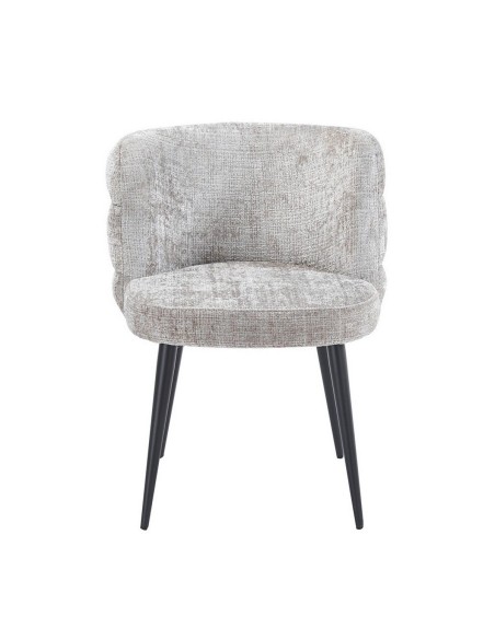 Silla de diseño moderno GERB, metal, tapizado tejido cremona