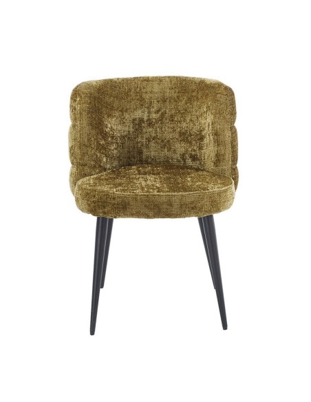 Silla de diseño moderno GERB, metal, tapizado tejido cremona