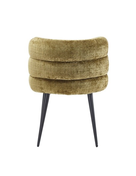 Silla de diseño moderno GERB, metal, tapizado tejido cremona