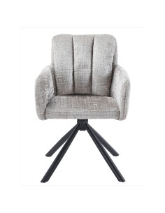 Silla giratoria con brazos de diseño DUZVA, tapizado cremona 2